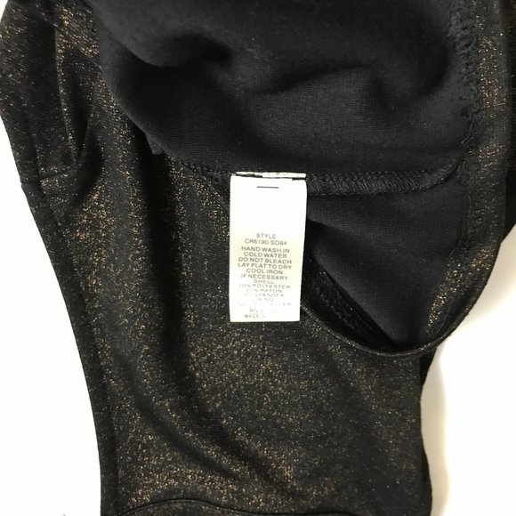 One Clothing Los Angeles Gold and Black Sleeveless Romper Size XS - Picture 5 of 5